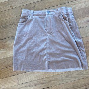 Velvet Tan Mini Skirt (Forever 21)